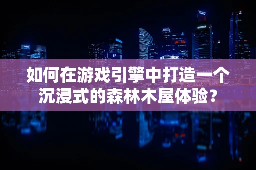 如何在游戏引擎中打造一个沉浸式的森林木屋体验？