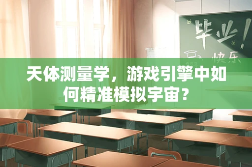 天体测量学，游戏引擎中如何精准模拟宇宙？