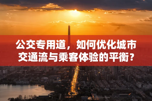 公交专用道，如何优化城市交通流与乘客体验的平衡？