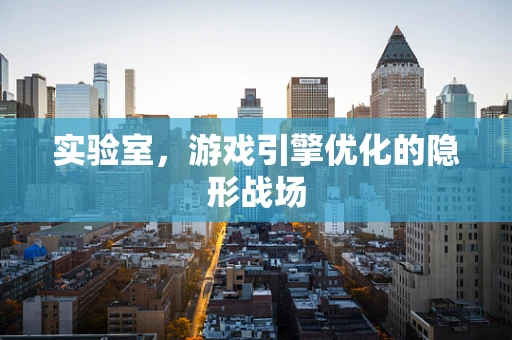 实验室，游戏引擎优化的隐形战场