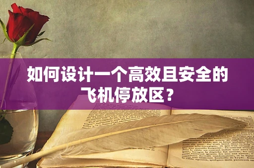 如何设计一个高效且安全的飞机停放区？