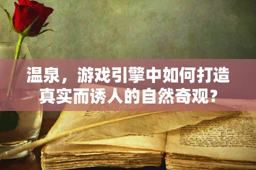 温泉，游戏引擎中如何打造真实而诱人的自然奇观？