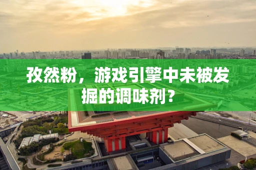 孜然粉，游戏引擎中未被发掘的调味剂？