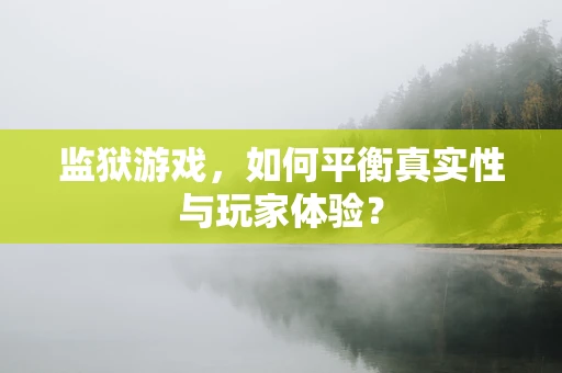 监狱游戏，如何平衡真实性与玩家体验？