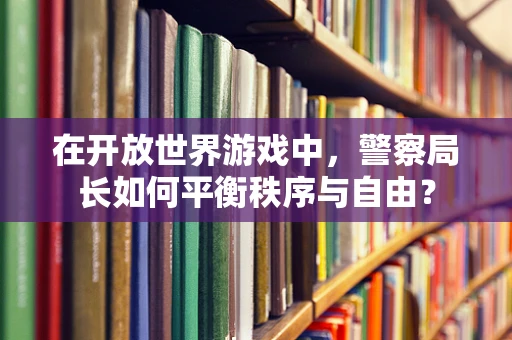 在开放世界游戏中，警察局长如何平衡秩序与自由？