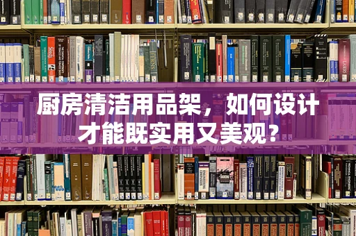 厨房清洁用品架，如何设计才能既实用又美观？