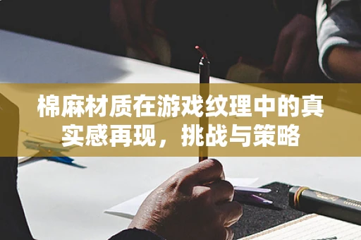 棉麻材质在游戏纹理中的真实感再现，挑战与策略