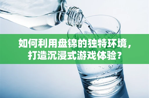 如何利用盘锦的独特环境，打造沉浸式游戏体验？