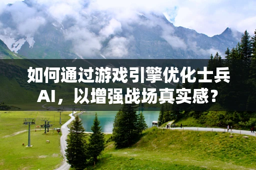 如何通过游戏引擎优化士兵AI，以增强战场真实感？