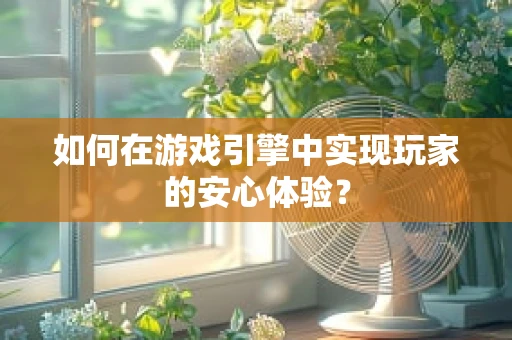 如何在游戏引擎中实现玩家的安心体验？