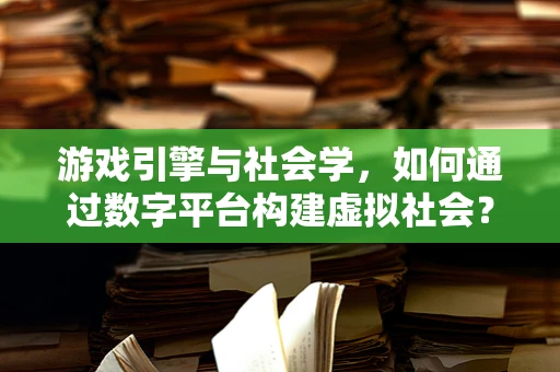 游戏引擎与社会学，如何通过数字平台构建虚拟社会？