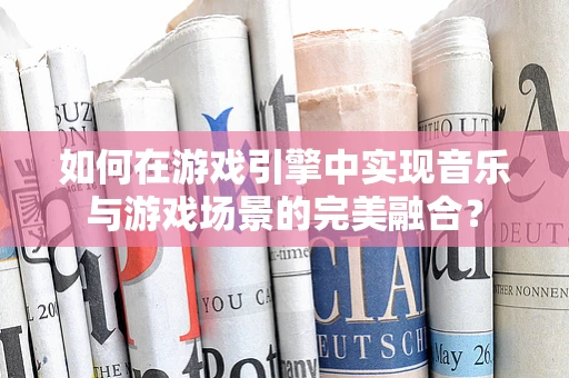 如何在游戏引擎中实现音乐与游戏场景的完美融合？