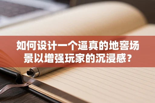 如何设计一个逼真的地窖场景以增强玩家的沉浸感？