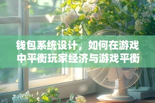 钱包系统设计，如何在游戏中平衡玩家经济与游戏平衡？