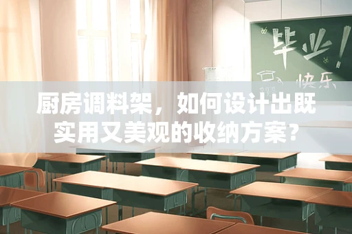 厨房调料架，如何设计出既实用又美观的收纳方案？