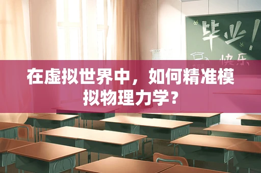 在虚拟世界中，如何精准模拟物理力学？