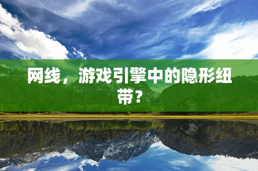 网线，游戏引擎中的隐形纽带？