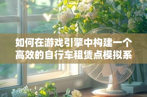 如何在游戏引擎中构建一个高效的自行车租赁点模拟系统？