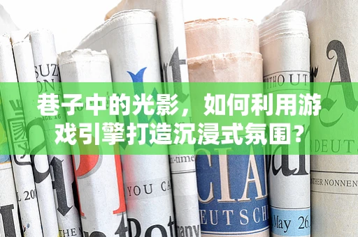 巷子中的光影，如何利用游戏引擎打造沉浸式氛围？