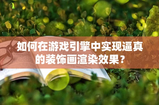 如何在游戏引擎中实现逼真的装饰画渲染效果？
