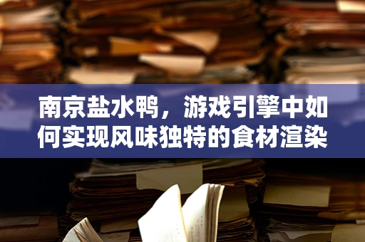南京盐水鸭，游戏引擎中如何实现风味独特的食材渲染？