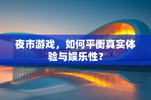 夜市游戏，如何平衡真实体验与娱乐性？
