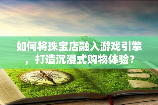 如何将珠宝店融入游戏引擎，打造沉浸式购物体验？