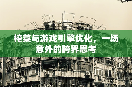 榨菜与游戏引擎优化，一场意外的跨界思考