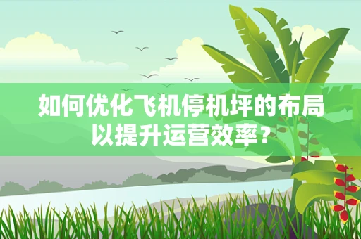 如何优化飞机停机坪的布局以提升运营效率？