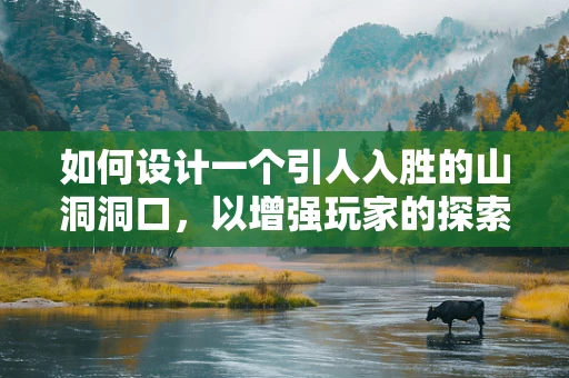 如何设计一个引人入胜的山洞洞口，以增强玩家的探索欲望？