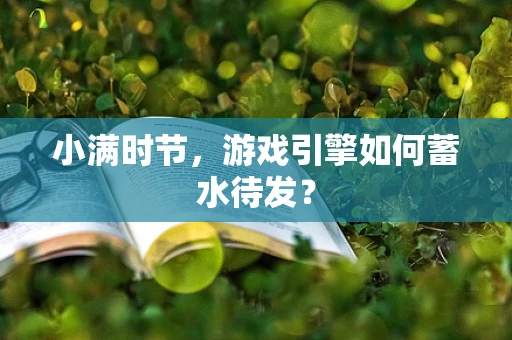 小满时节，游戏引擎如何蓄水待发？