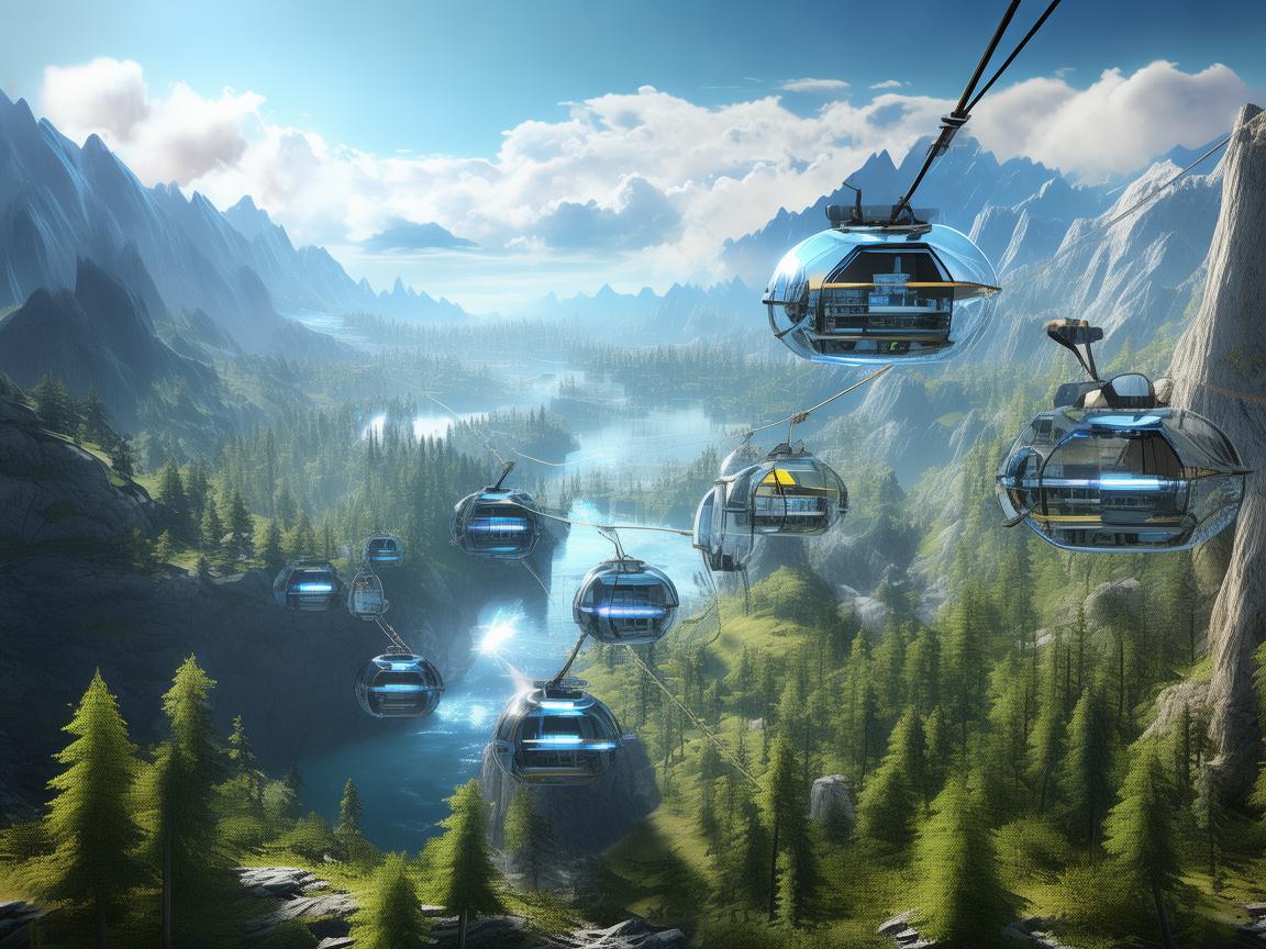 如何利用缆车系统优化游戏世界的探索体验？